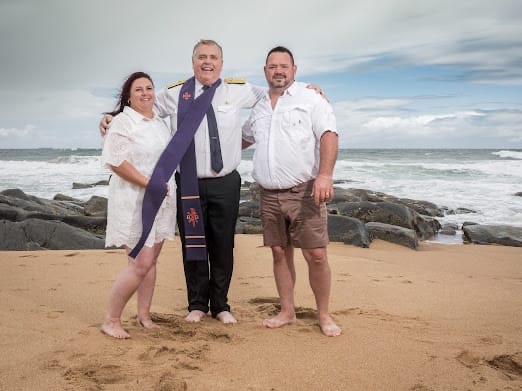 Wedding ceremony by Dr. Gerrit Rademeyer in St Lucia