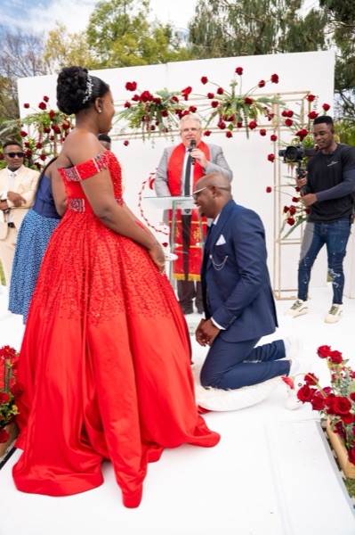 Wedding ceremony by Dr. Gerrit Rademeyer in St Lucia